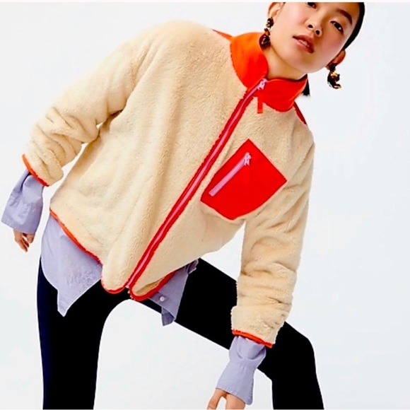 J.Crew Fuzzy Sherpa Fleece - Picture 3 of 7